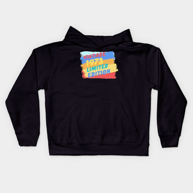 VINTAGE 1973 LIMITED EDITION Kids Hoodie by Gunung Rinjani